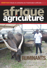 Supplément ruminants d'Afrique Agriculture 426 de septembre/octobre 2018