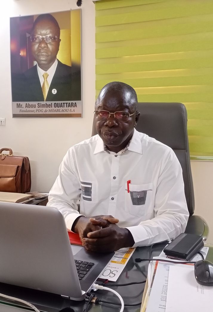 Abou Simbel Ouattara, PDG et fondateur de la société Moablaou SA. © Faïshal Ouédraogo Abou Simbel Ouattara, PDG et fondateur de la société Moablaou SA. © Faïshal Ouédraogo