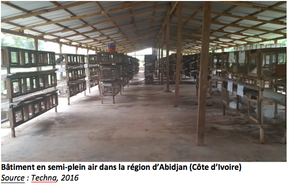 Bâtiment en semi-plein air dans la région d’Abidjan (Côte d’Ivoire) Bâtiment en semi-plein air dans la région d’Abidjan (Côte d’Ivoire)