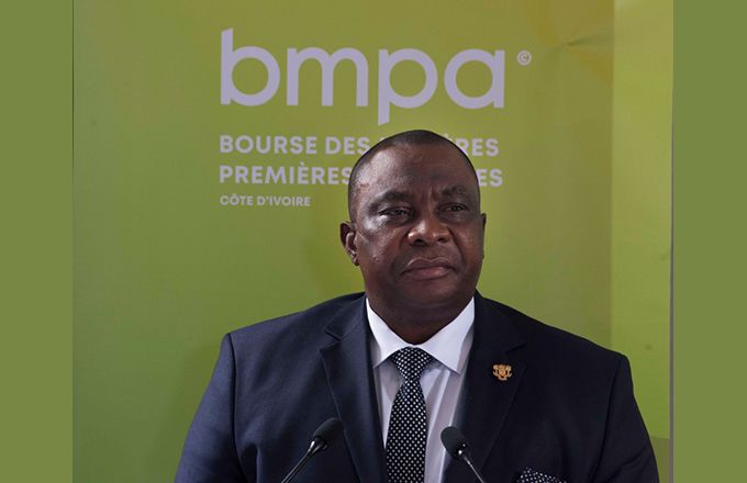 Kobenan Kouassi Adjoumani, ministre de l’Agriculture de Côte d’Ivoire lors de sa visite de travail à la BMPA fin juillet. Photo : MACI