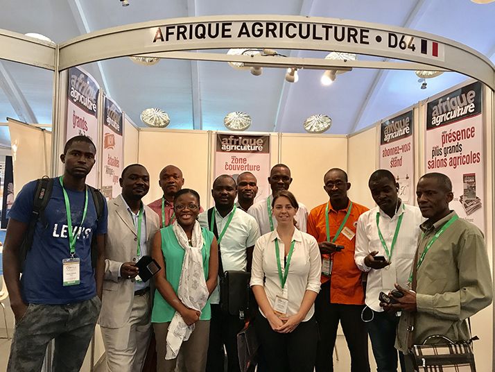 Les minoteries d’Afrique subsaharienne en visite sur le stand d’Afrique Agriculture ! © NKB