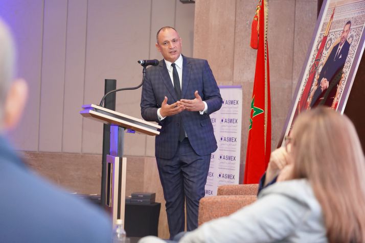 M. Ryad Mezzour, ministre de l'Industrie et du Commerce du Maroc, au séminaire organisé par l'Asmex à Casablanca. Photo : DR