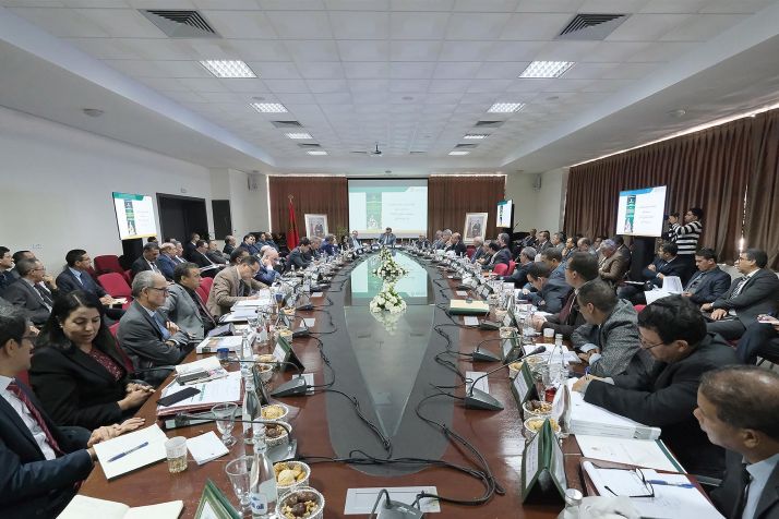 Réunion du conseil d’administration de l’Agence pour le développement des zones oasiennes et de l’arganier en décembre 2019 à Rabat. Photo : MAM