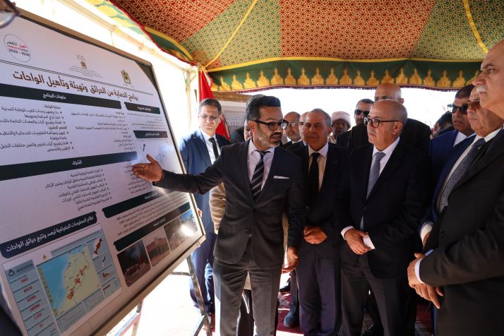 En marge du Salon, le ministre a visité plusieurs projets de développement agricole dans la région d’Erfoud.