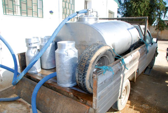 Réception du lait dans l’un des 240 centres de collecte de Danone en Tunisie. Photo : Antoine Hervé