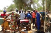Formation de conducteurs de décortiqueuses de riz près de Lomé, au Togo. Photo : MAT